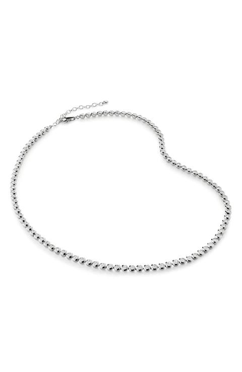 Lab Grown Diamond Bezel Tennis Necklace