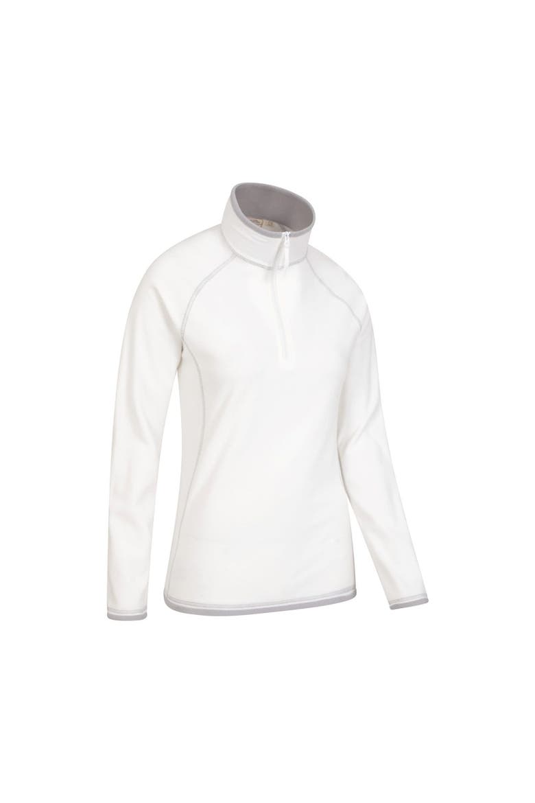 Montana Half Zip Fleece Top, Alternate, color, Beige