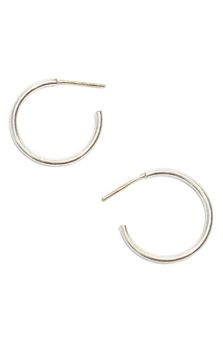 Madewell Small Hoop Earrings, Main, color, 