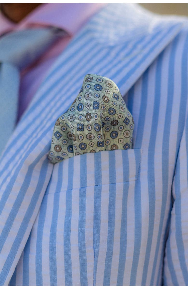 Elizabetta Caserta - Hand Rolled Silk Neckerchief, Alternate, color, Mint