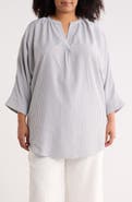 Renee C Pinstripe Tunic Top