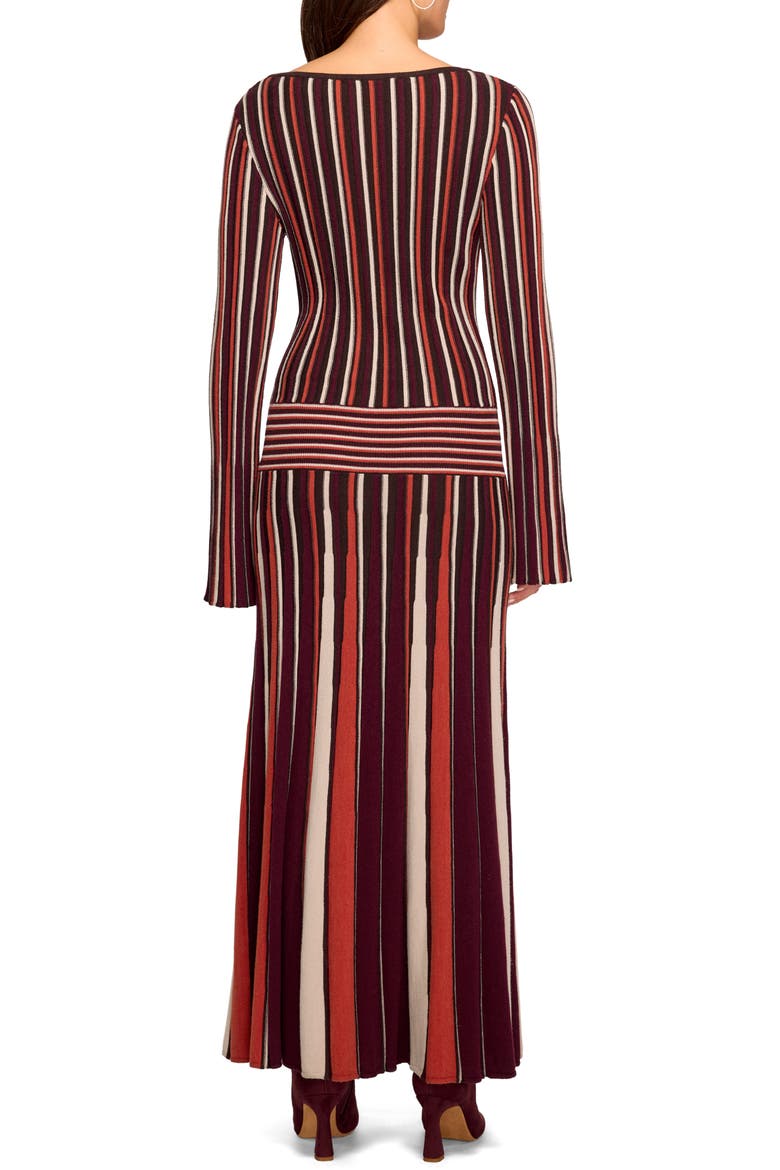 Hope Striped Wool Blend Sweater Dress, Alternate, color, CRANBERRY STRIPE