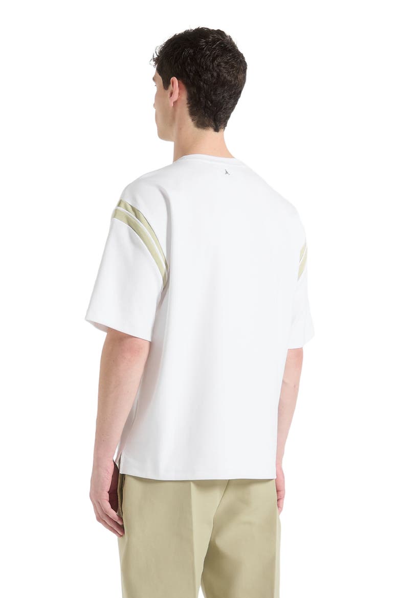 Georges Varsity Cotton T-Shirt, Alternate, color, Off White