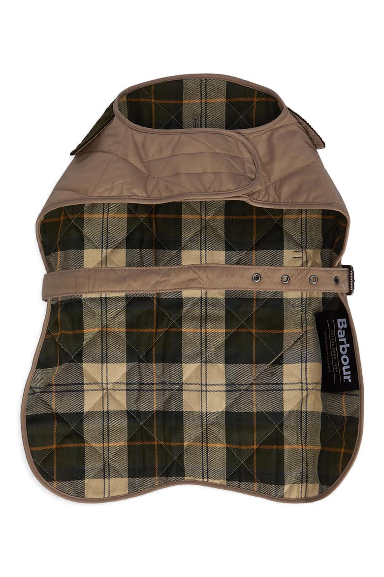 Quilted Nylon Dog Coat, Alternate, color, SAND DUNE