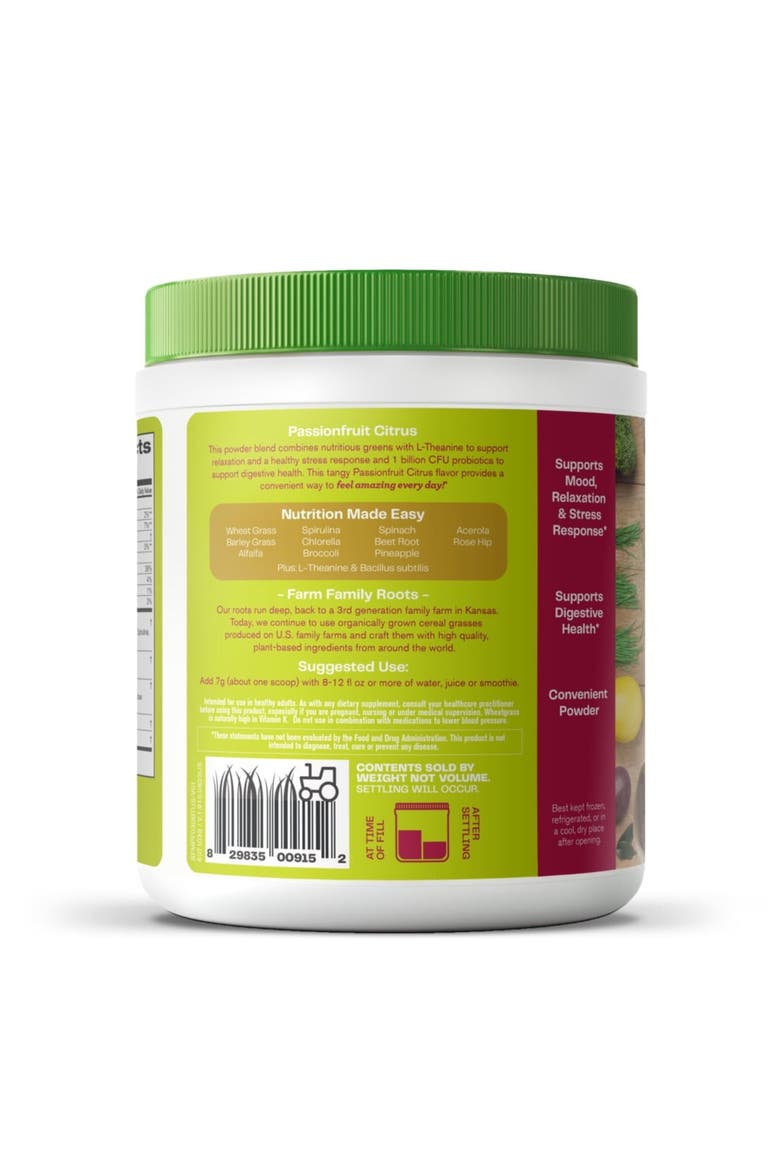 Greens Blend Mood Passionfruit Citrus Super Greens Powder, Alternate, color, None