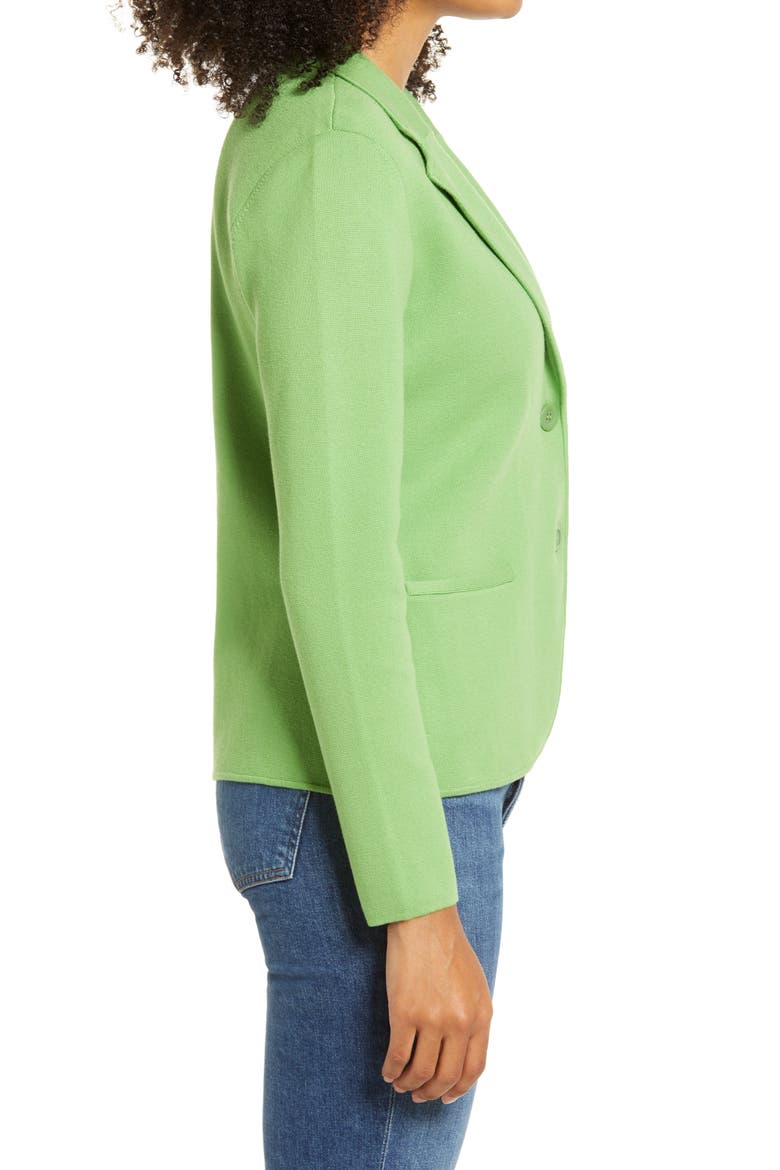 Sweater Blazer, Alternate, color, GREEN MAZE
