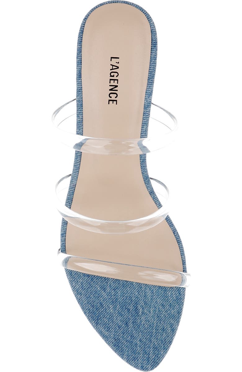 L'AGENCE Ludovica Slide Sandal, Alternate, color, Light Blue