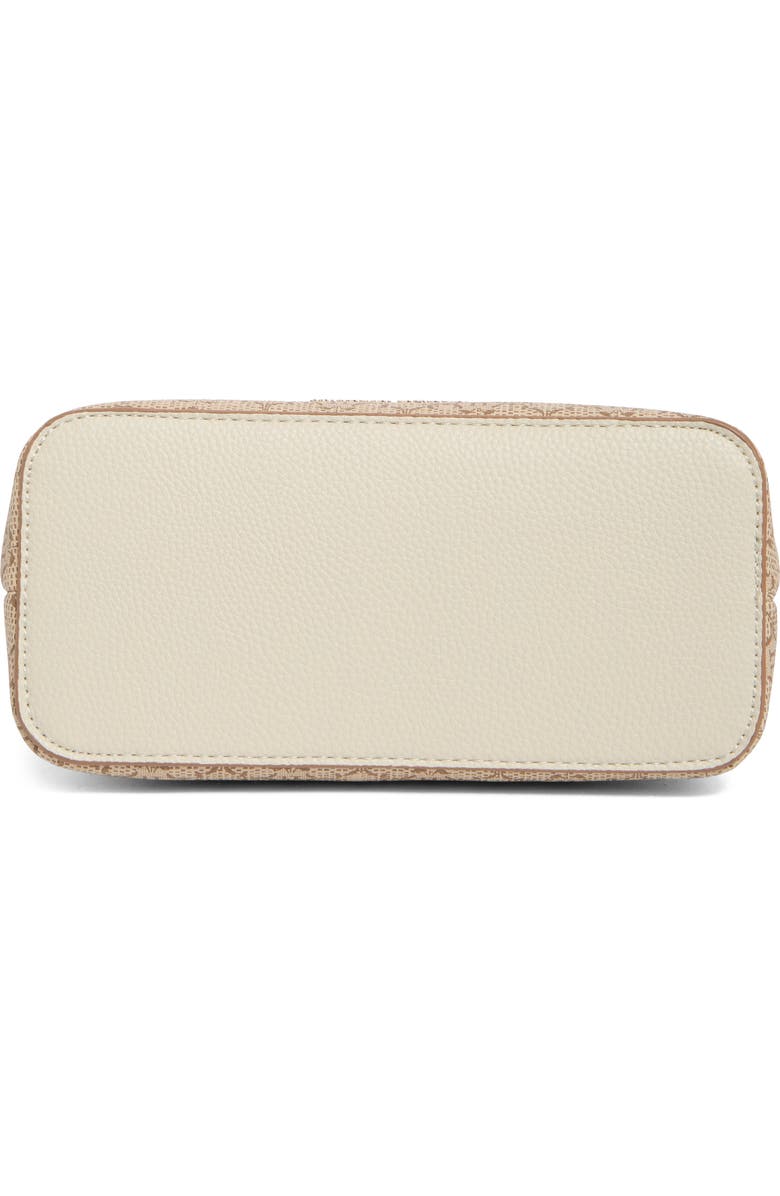 Nanette Lepore Mini Satchel Bag, Alternate, color, Almond Logo-Rice