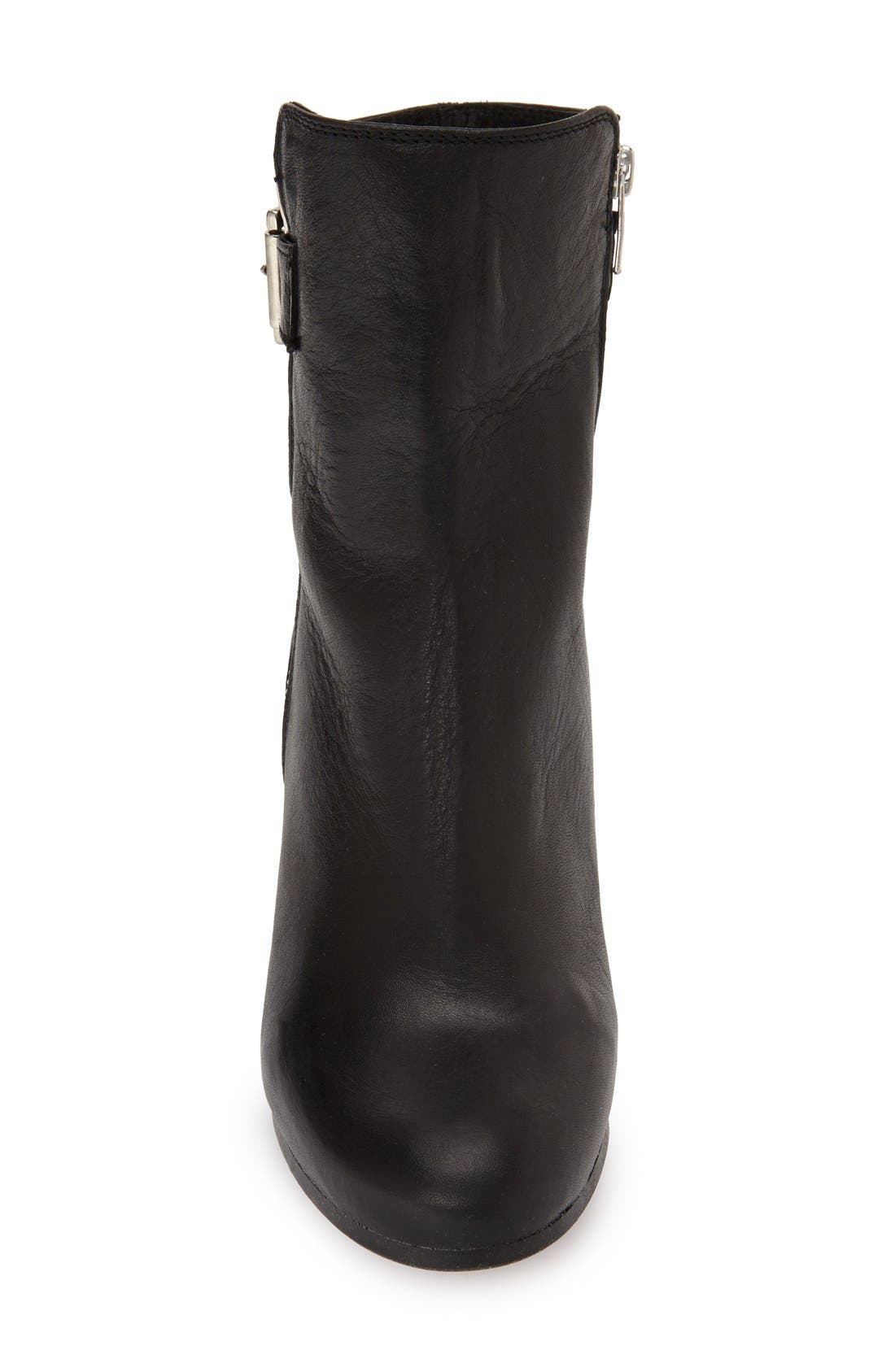 Topshop 'Mega Buckle' Bootie, Alternate, color, 