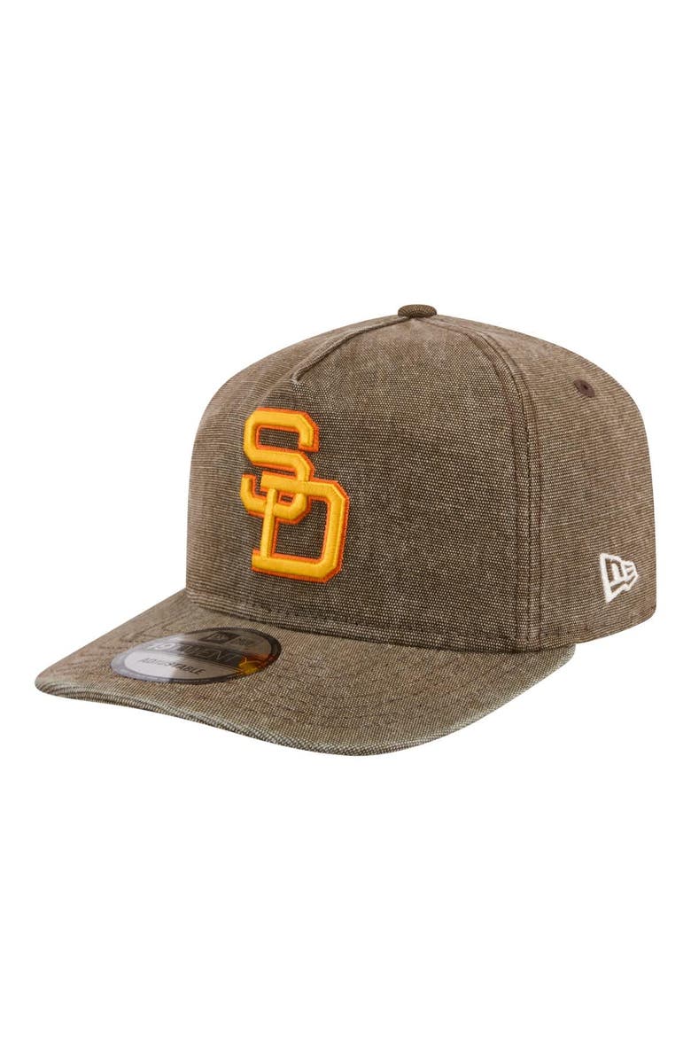 New Era Men's New Era  Brown San Diego Padres Throwback Denim Classic 19TWENTY Adjustable Hat, Main, color, Brown