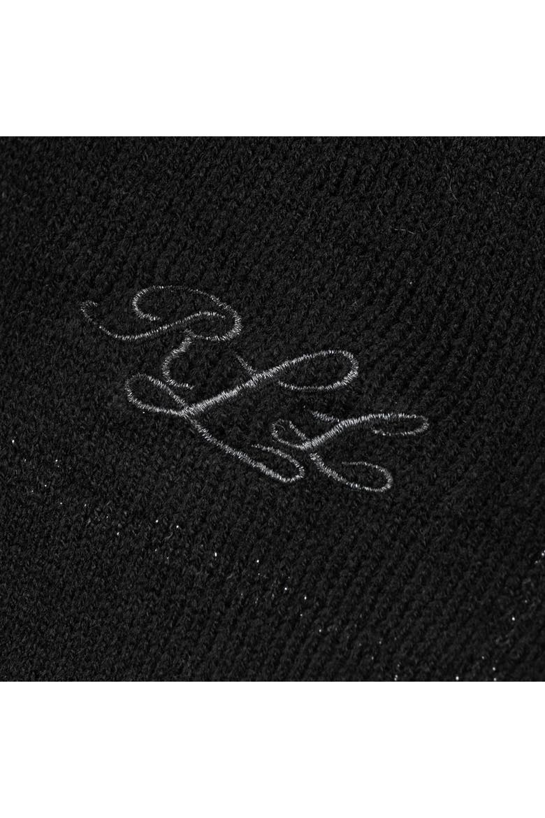 shine border ruana  with script logo, Alternate, color, black/gunmetal