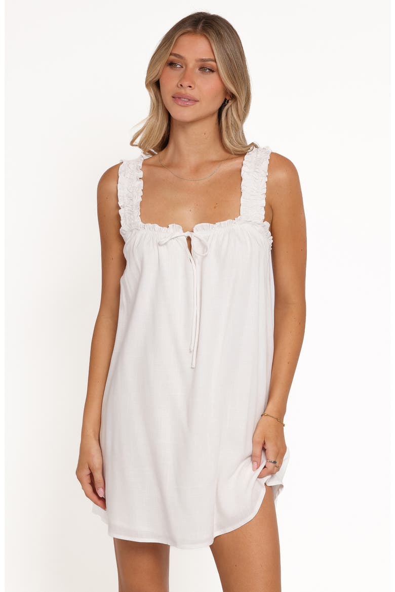 Hyacinth Minidress, Alternate, color, WHITE