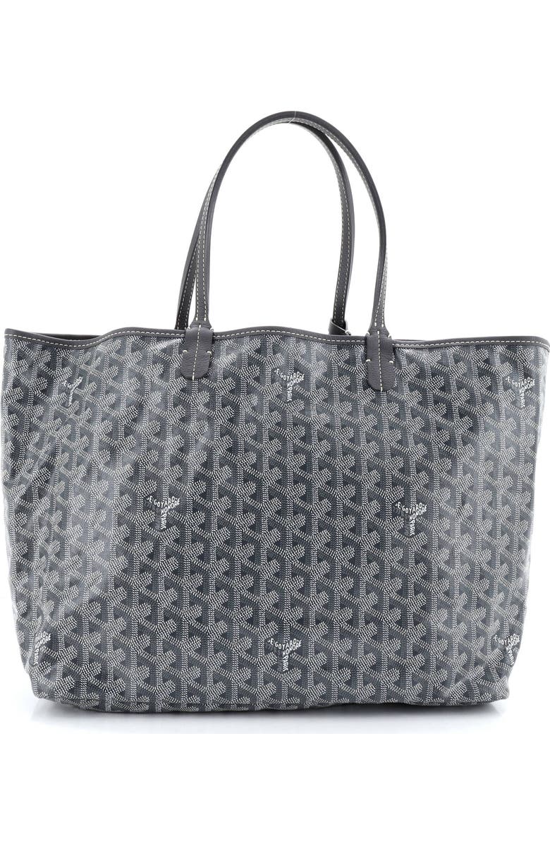 Pre-Owned Goyard Saint Louis Tote Coated Canvas PM, Main, color, Gray