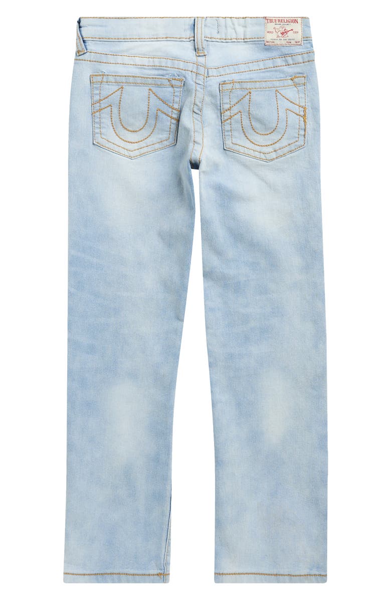 True Religion Kids' Logo Embossed Jeans, Alternate, color, Light Blue