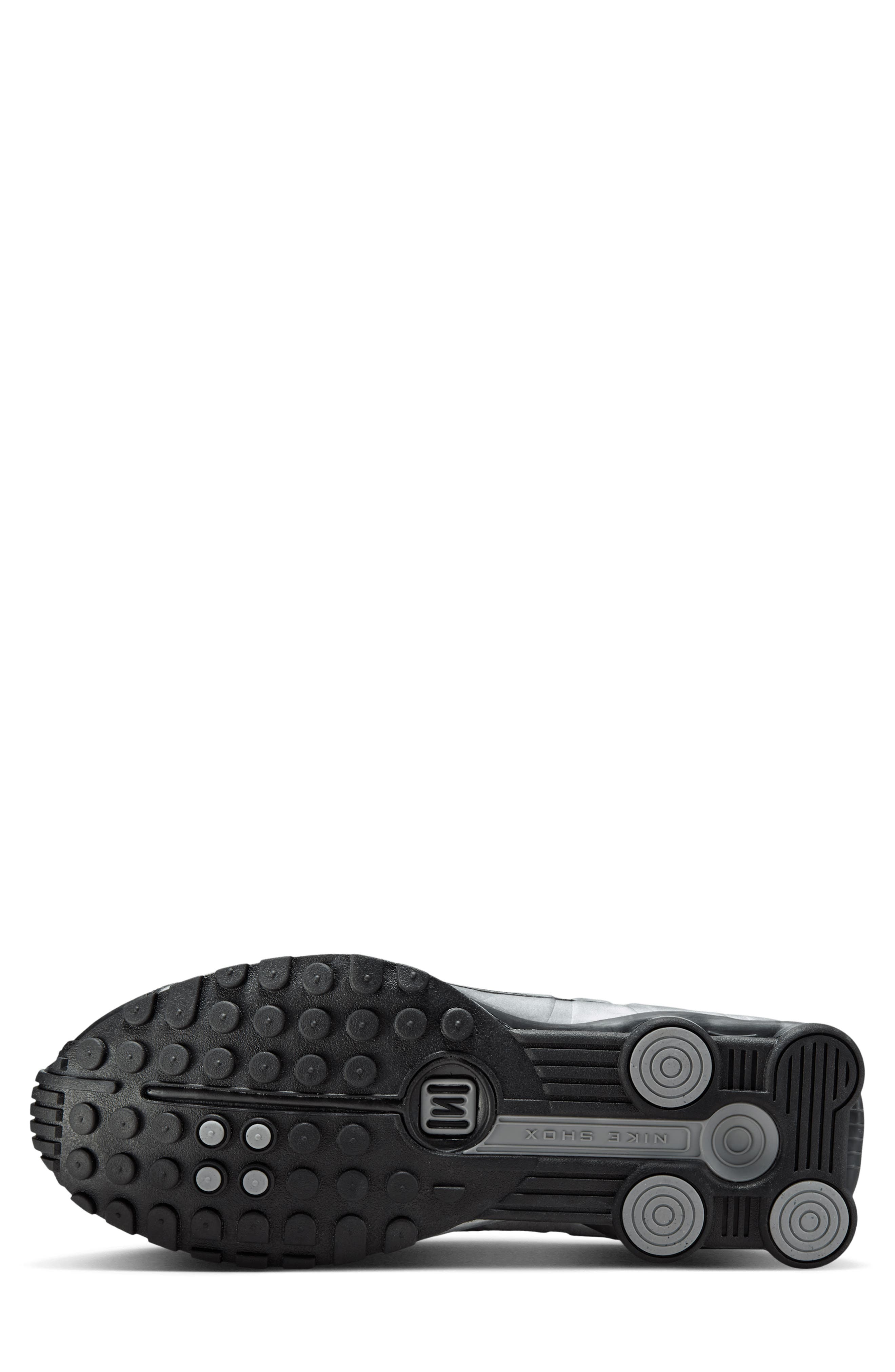 Nike Shox R4 Sneaker, Alternate, color, Metallic Silver/ Black/ Silver