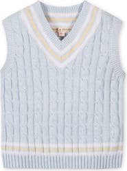 Hope & Henry Kids' Organic V-Neck Cricket Sweater Vest