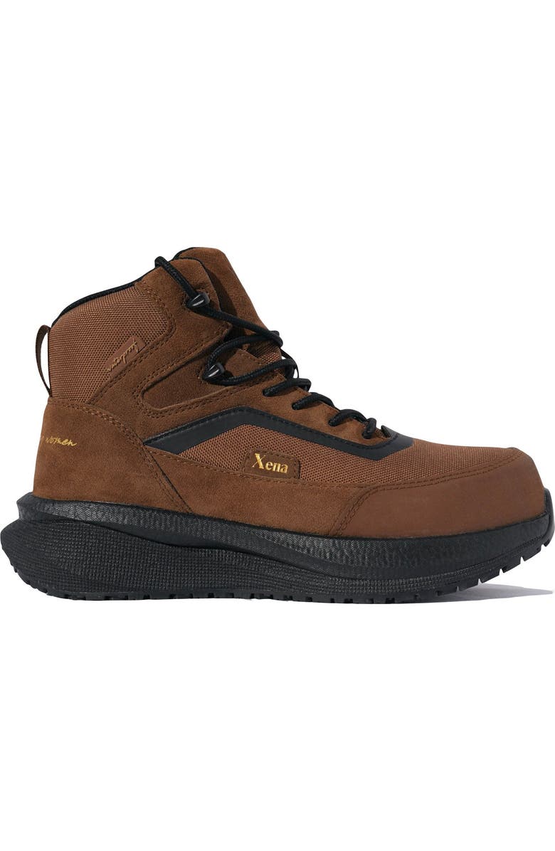 Xena Workwear Luna Composite Toe Waterproof High Top Safety Boot, Main, color, Dusk Brown