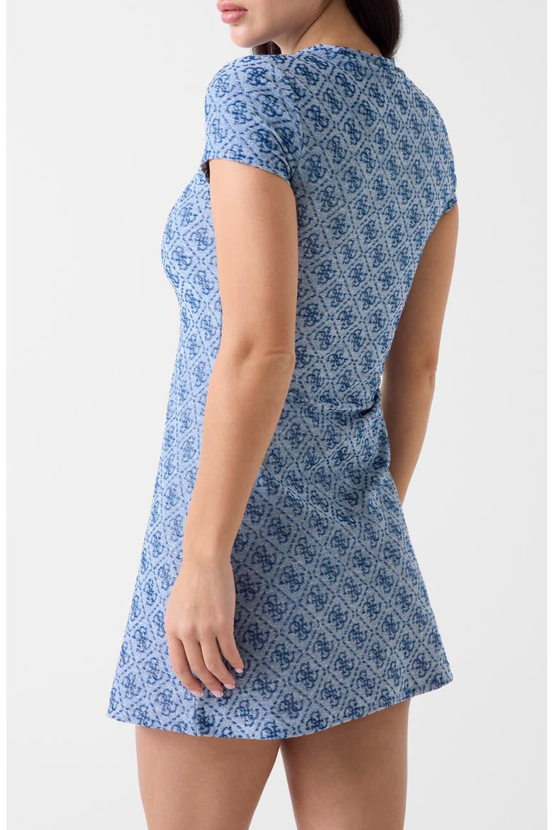 4G Monogram Jacquard Minidress, Alternate, color, NAVY