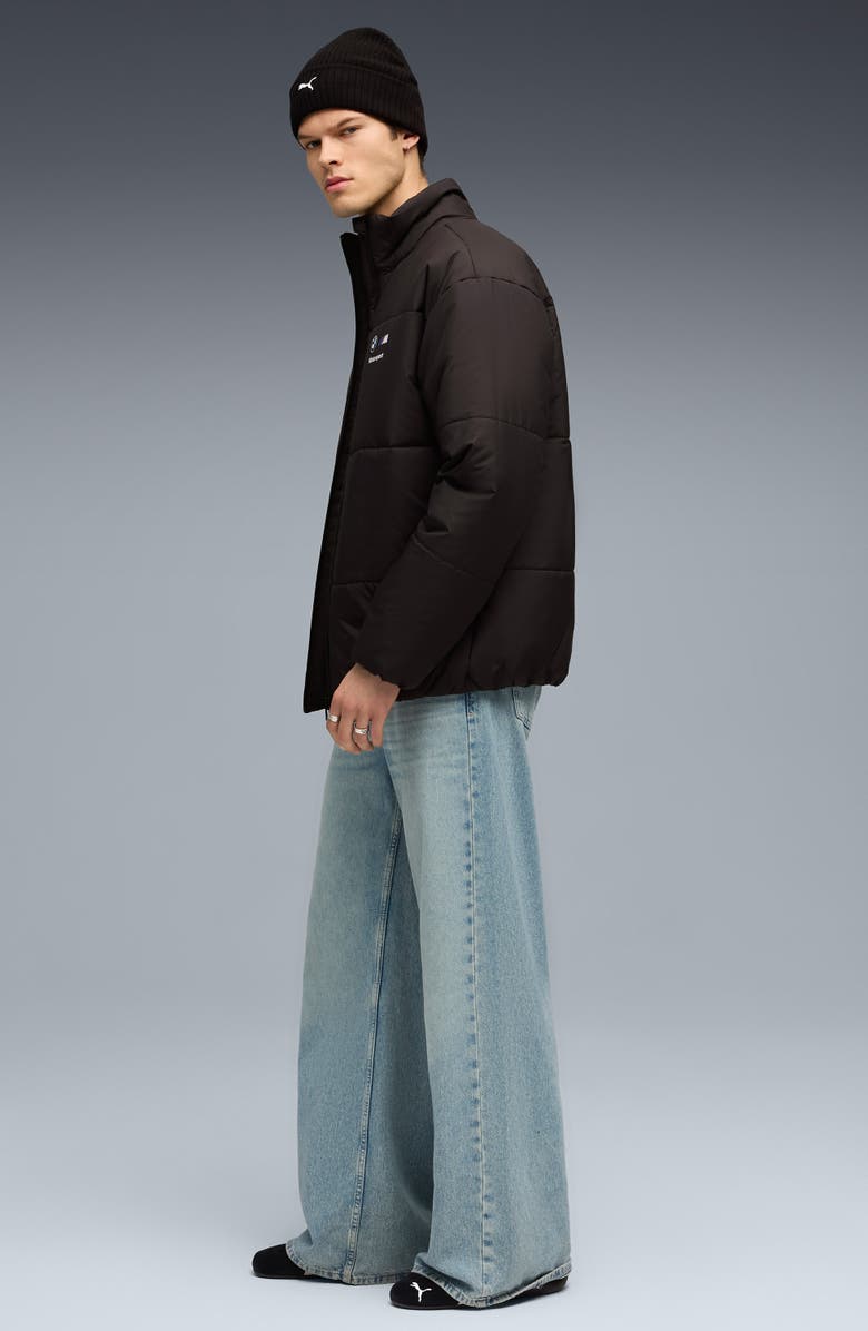 PUMA x BMW M Motorsport Essentials Puffer Jacket, Alternate, color, Puma Black