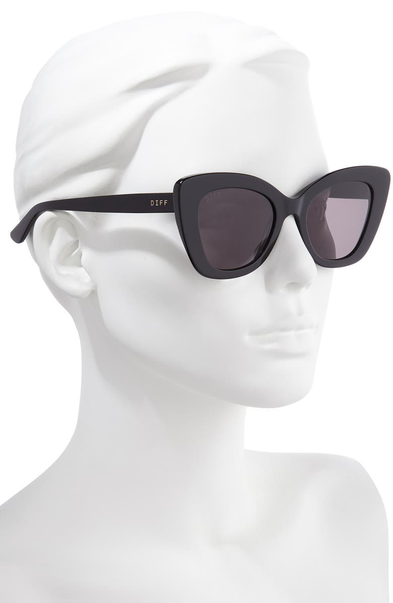 DIFF Raven 52mm Cat Eye Sunglasses, Alternate, color, 