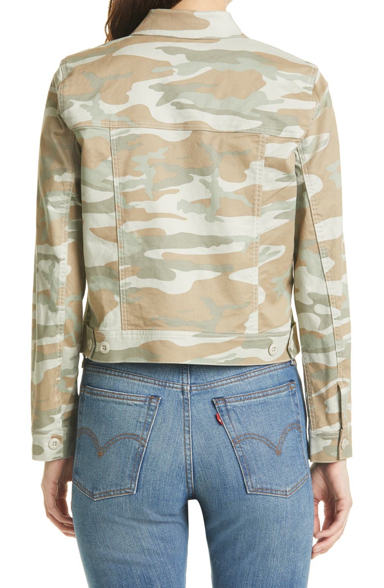 Rails Steffi Camo Print Stretch Cotton Trucker Jacket, Alternate, color, 