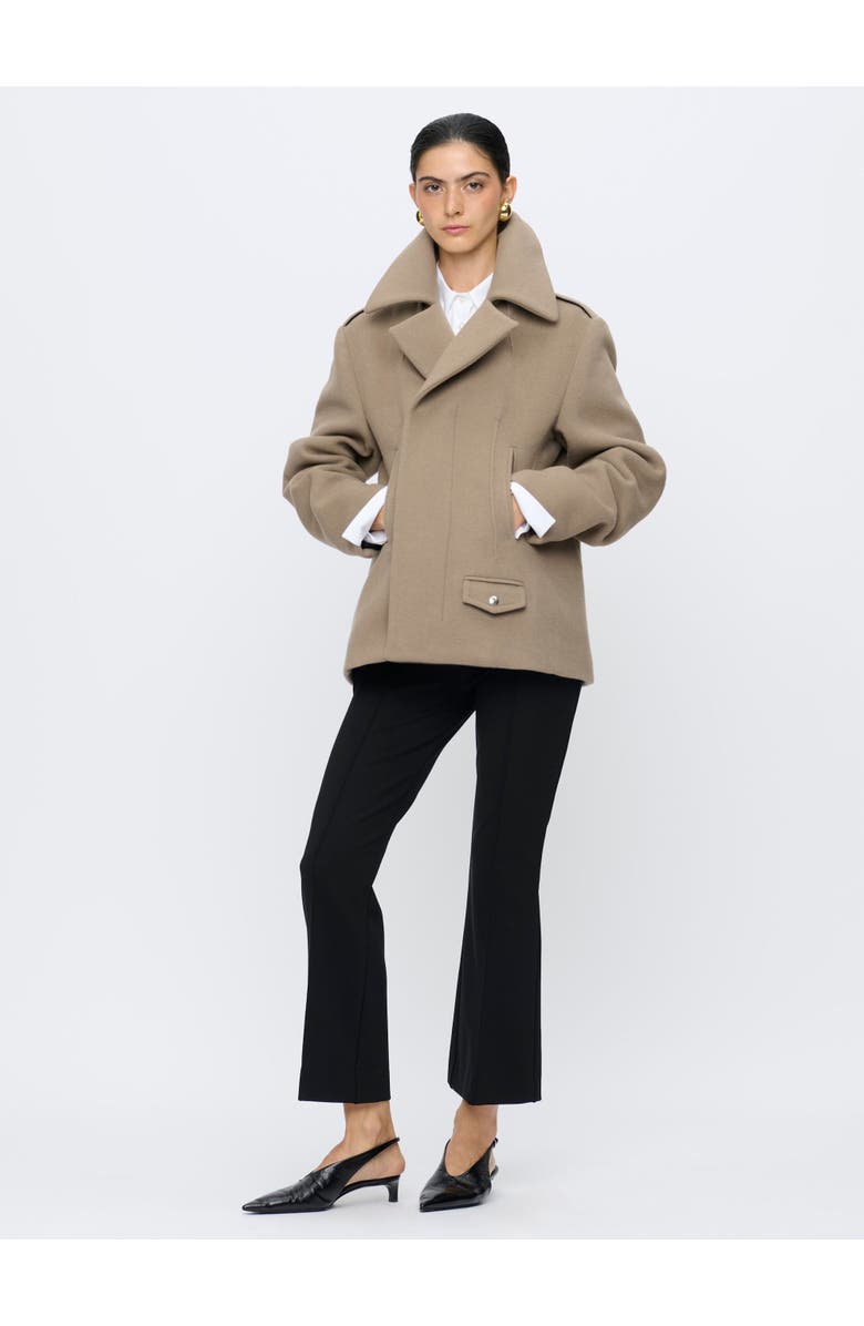 Callas Milano Franke- Zipper Front Moto Jacket, Alternate, color, Brown