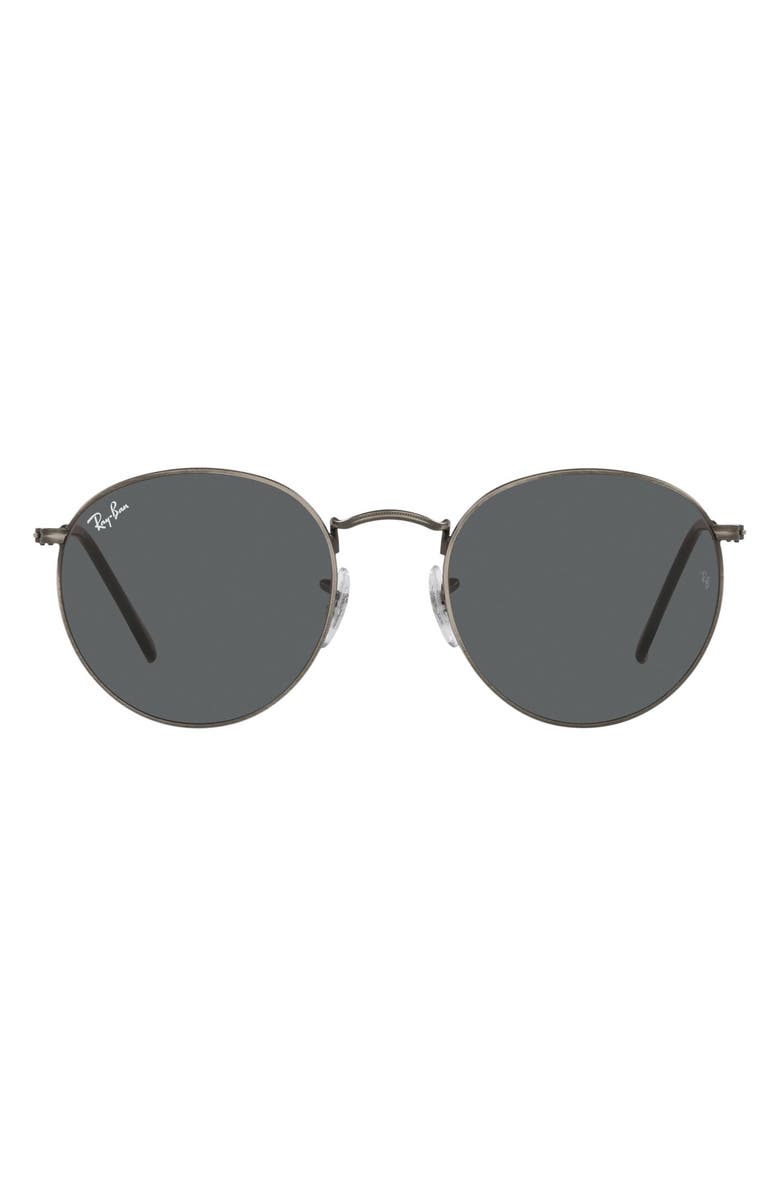 Ray-Ban Icons 53mm Retro Sunglasses, Main, color, Antique Gunmetal/ Dark Grey