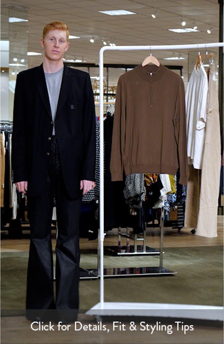 Half Zip Merino Wool Sweater, sales video thumbnail