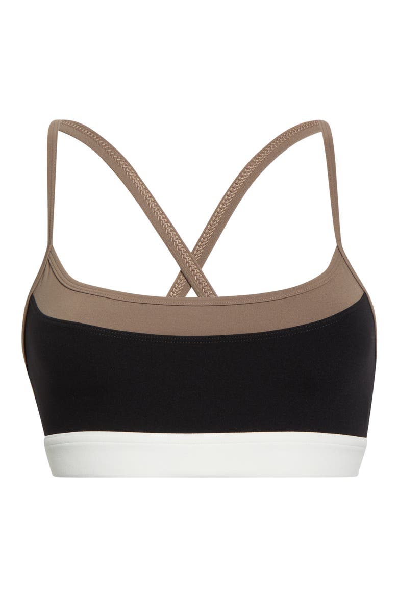 Scottie Airweight Sports Bra, Alternate, color, BLACK/ LENTIL