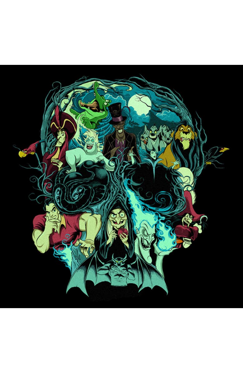 Disney Men's Disney Villainous Wicked Graphic T-Shirt, Alternate, color, Black