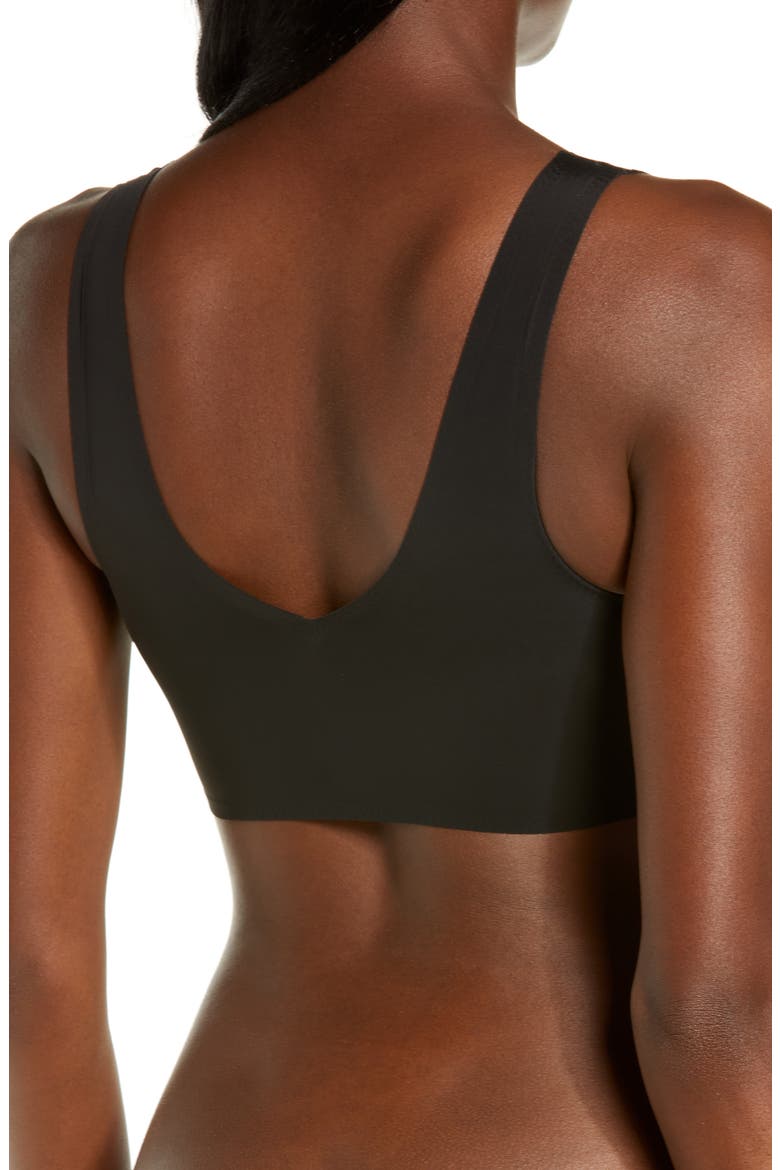 True Body Lift Full V-Neck Bralette, Alternate, color, BLACK