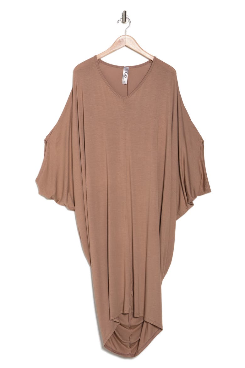 Batwing Sleeve Maxi Dress, Alternate, color, SIENNA