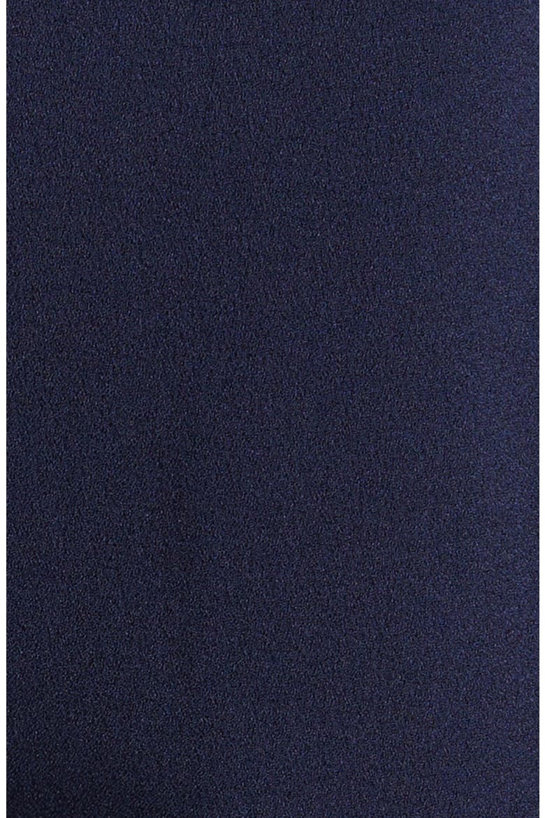 Cross Front Keyhole Wide Leg Crepe Jumpsuit, Alternate, color, NAVY