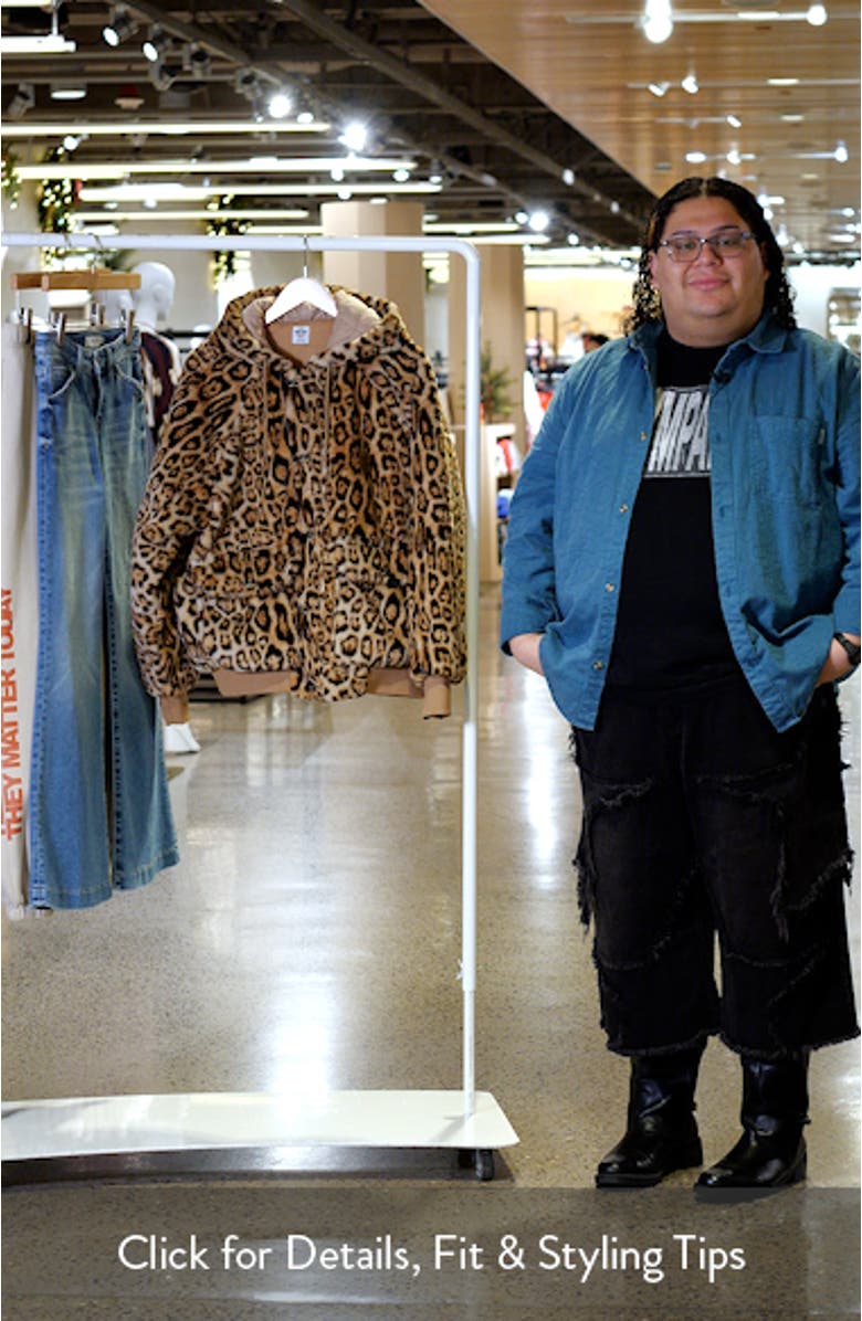 He A Cheetah Manhunt Fleece Zip Hoodie, sales video thumbnail