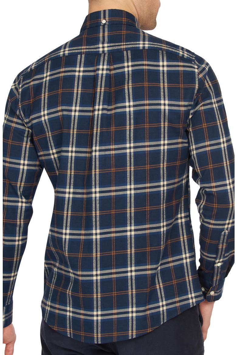 Crossfell Tailored Fit Plaid Button-Down Shirt, Alternate, color, BLUE