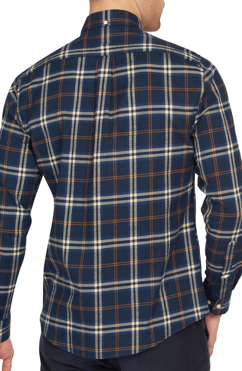 Barbour Crossfell Tailored Fit Plaid Button-Down Shirt, Alternate, color, 