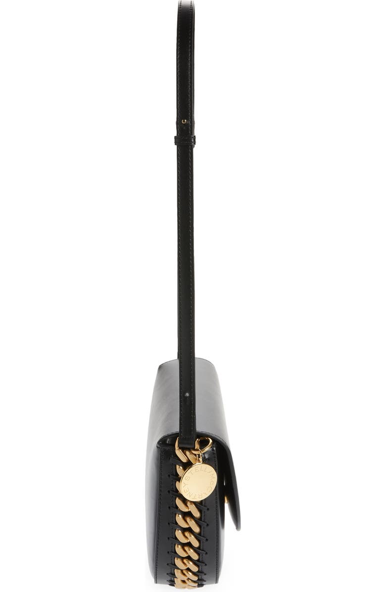 Stella McCartney Medium Frayme Flap Faux Leather Shoulder Bag, Alternate, color,