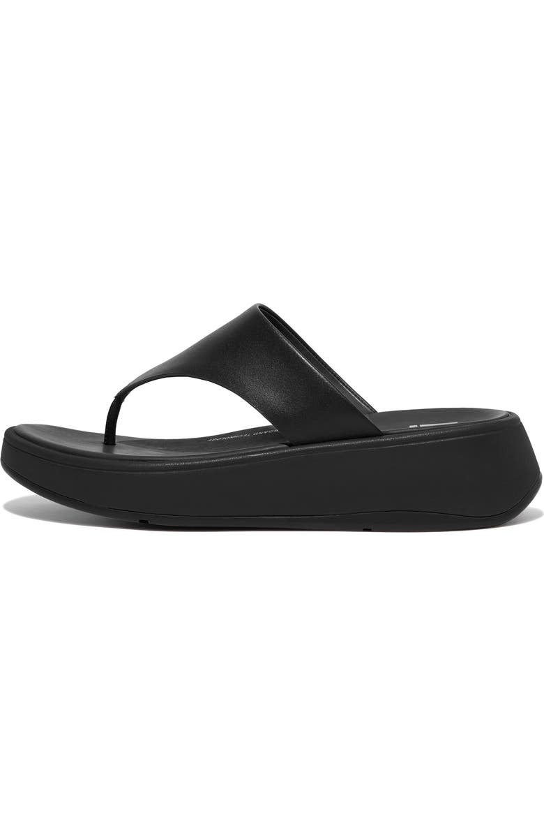 FitFlop F-Mode Platform Sandal, Alternate, color, All Black