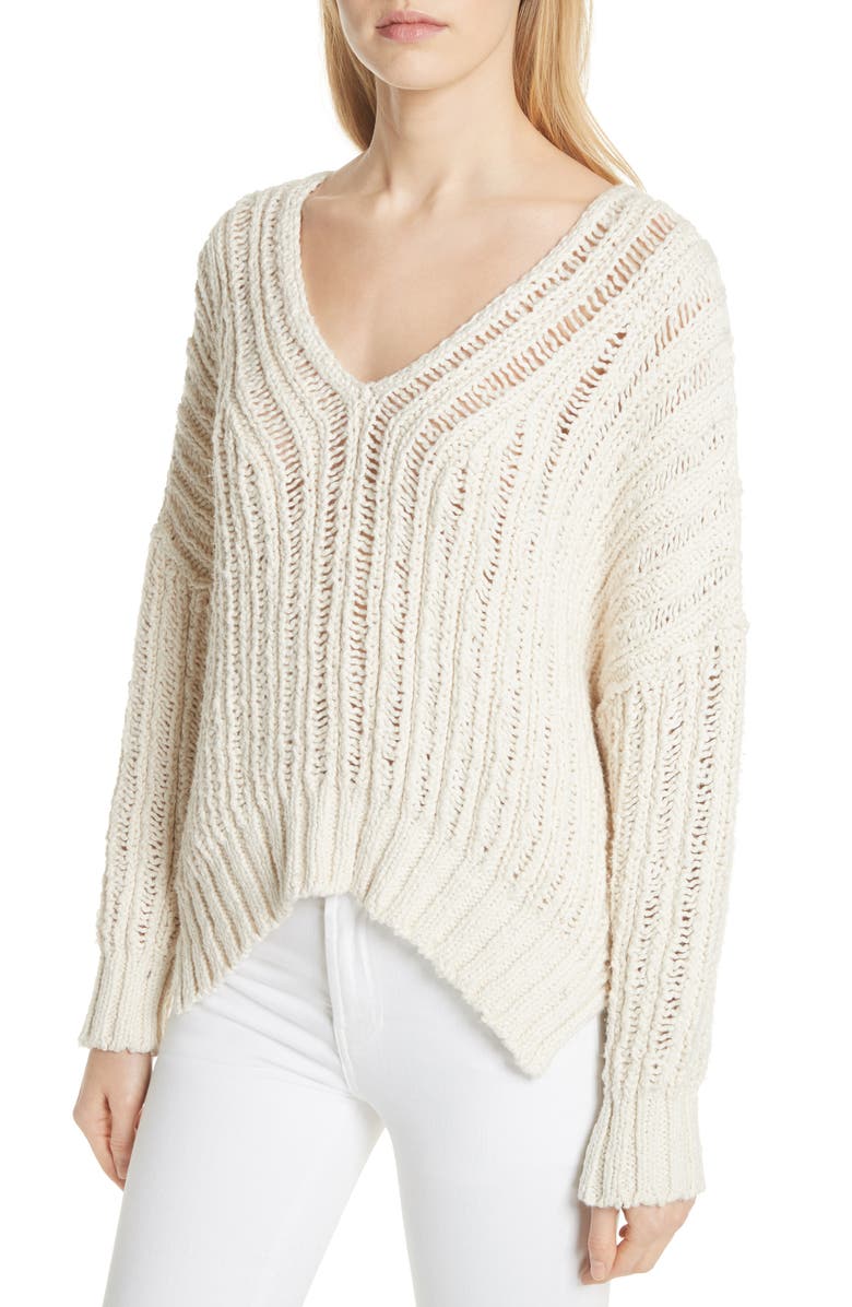 Free People Infinite V-Neck Sweater, Alternate, color, 