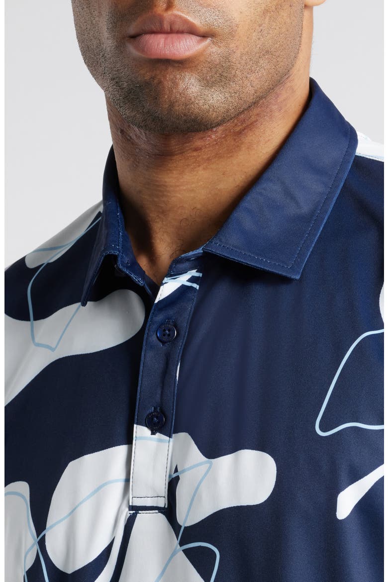 Bob Floral Golf Polo, Alternate, color, MIDNIGHT-NAVY