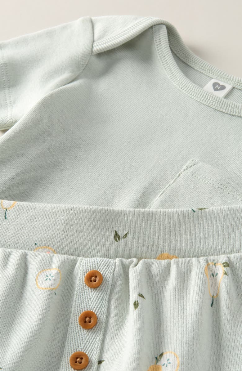 Nordstrom Bodysuit & Joggers Set, Alternate, color, Green Hush Prickly Pear