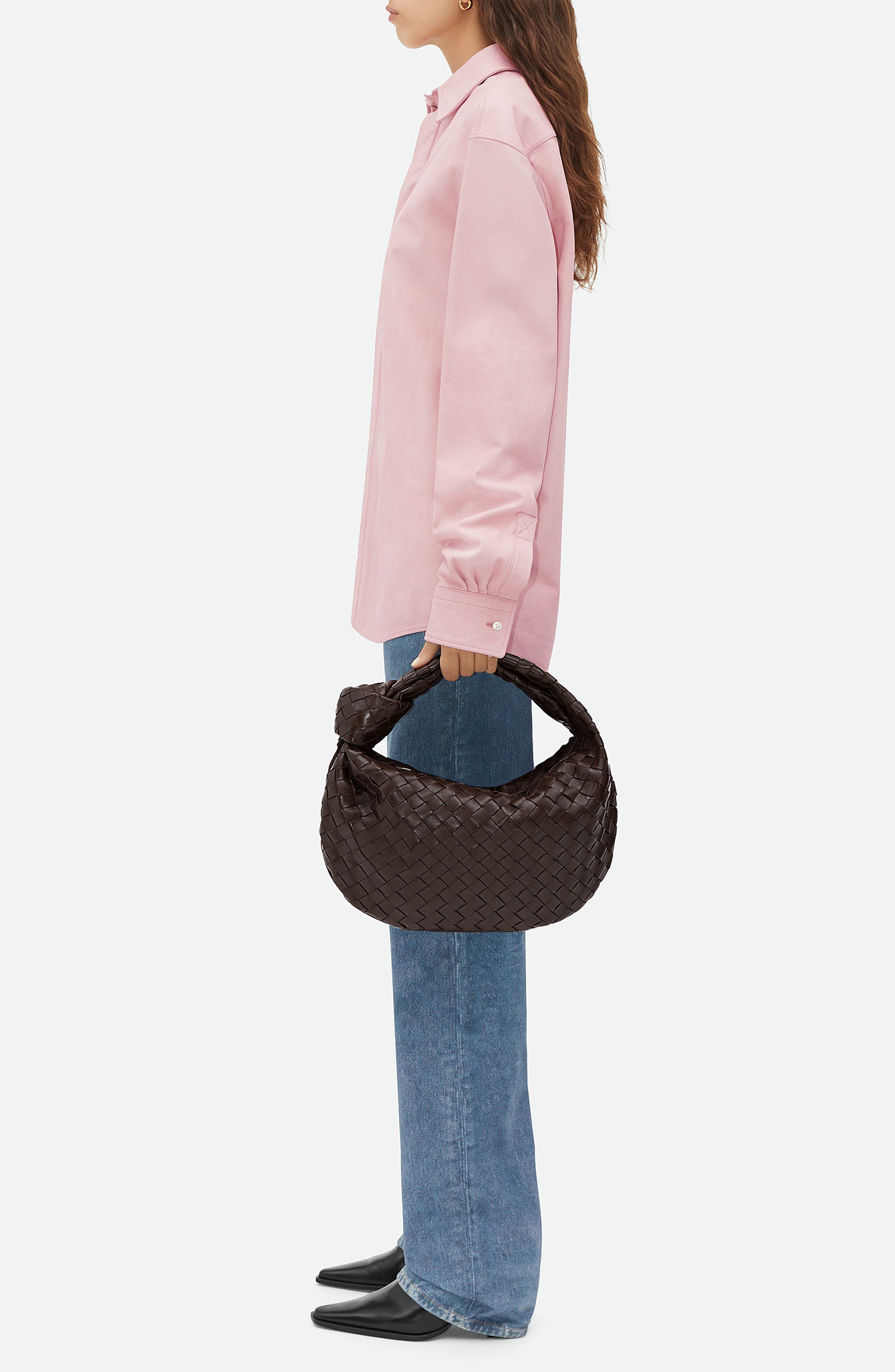 Bottega Veneta Teen Jodie Intrecciato Leather Hobo, Alternate, color, 2132 Fondant-Gold