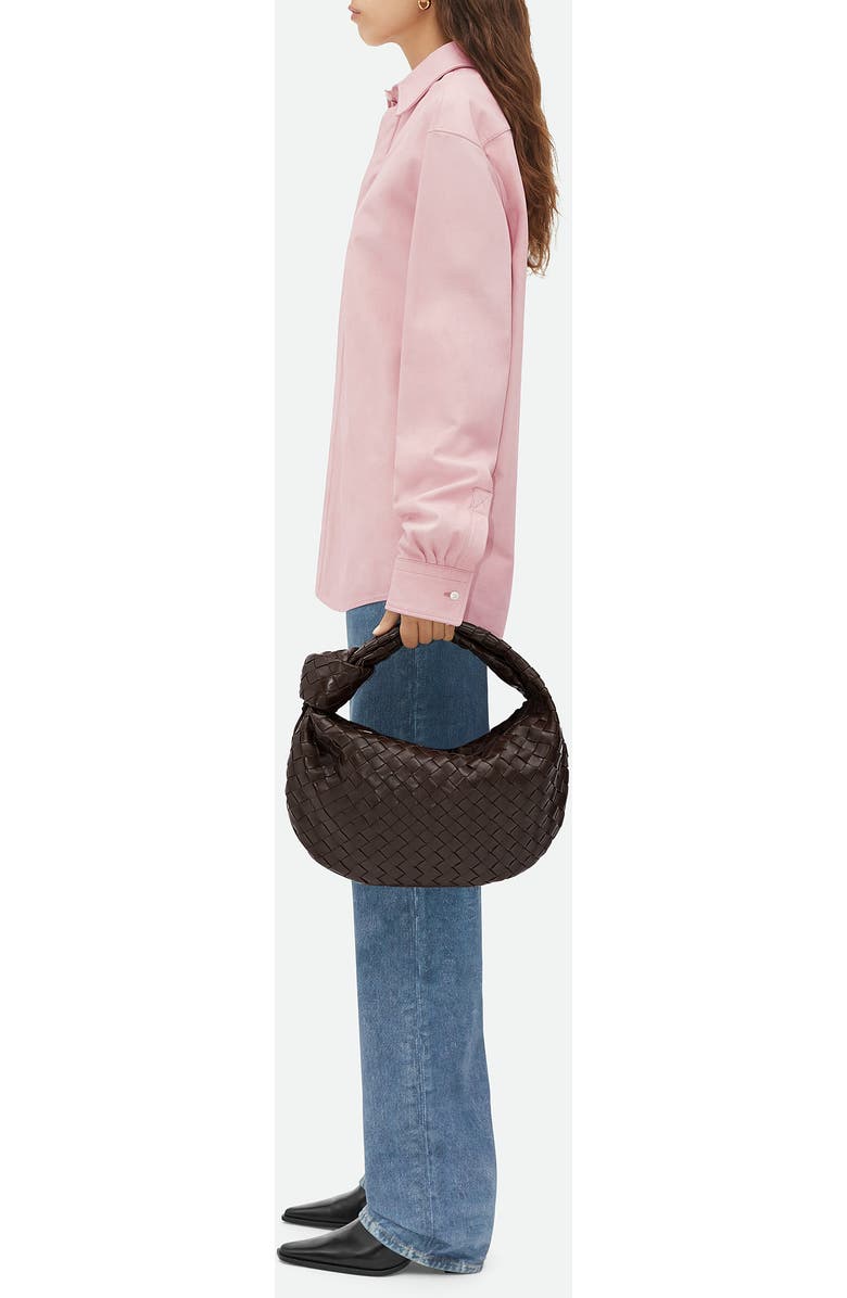 Bottega Veneta Teen Jodie Intrecciato Leather Hobo, Alternate, color, 2132 Fondant-Gold