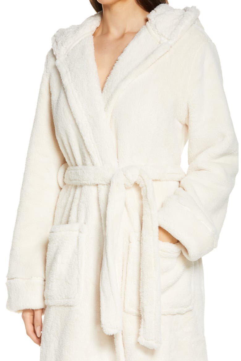 Wicked Hooded Plush Robe, Alternate, color, CREAM