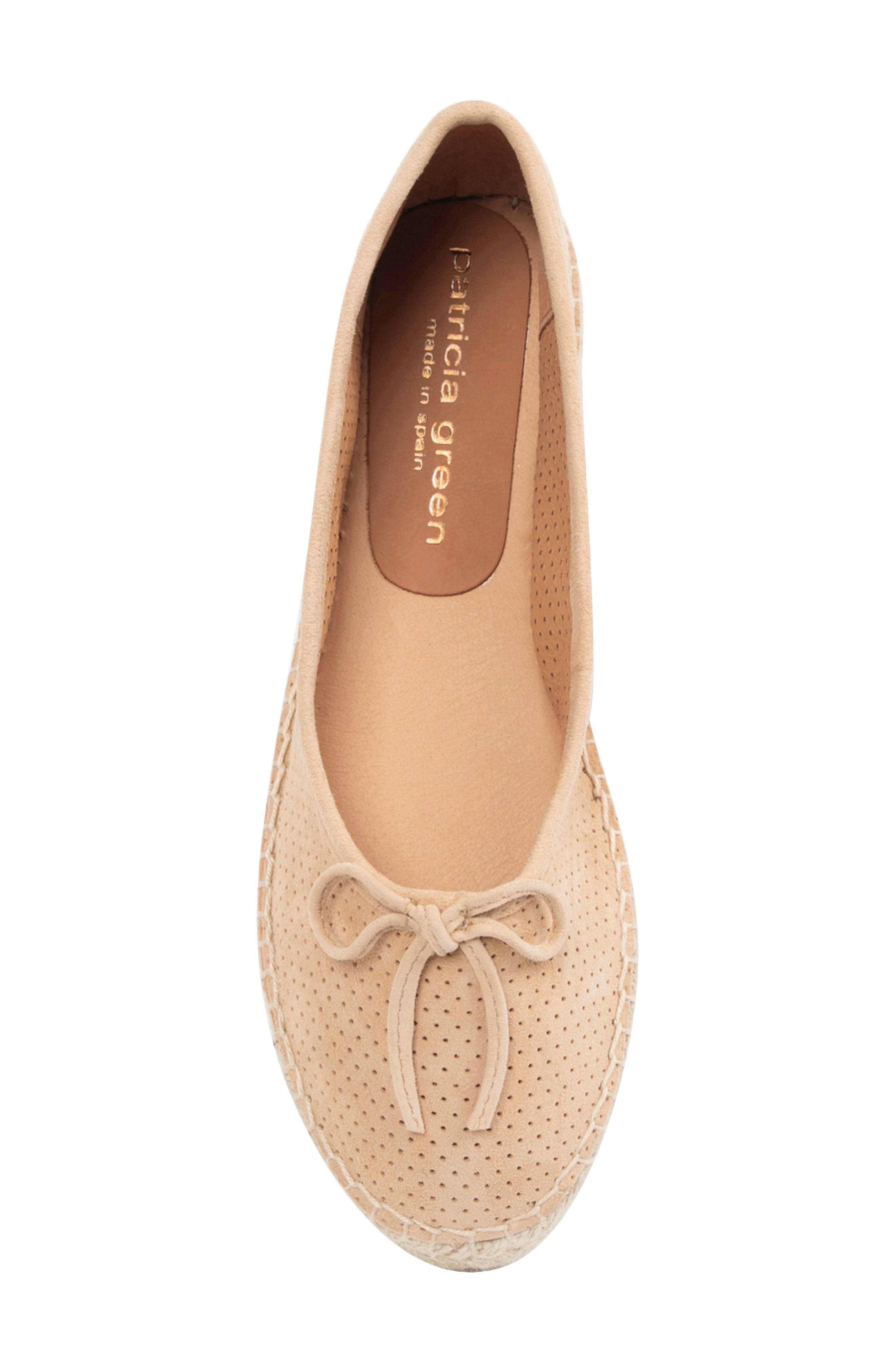 patricia green Sydney Ballet Flat, Alternate, color, Natural Perforated Suede
