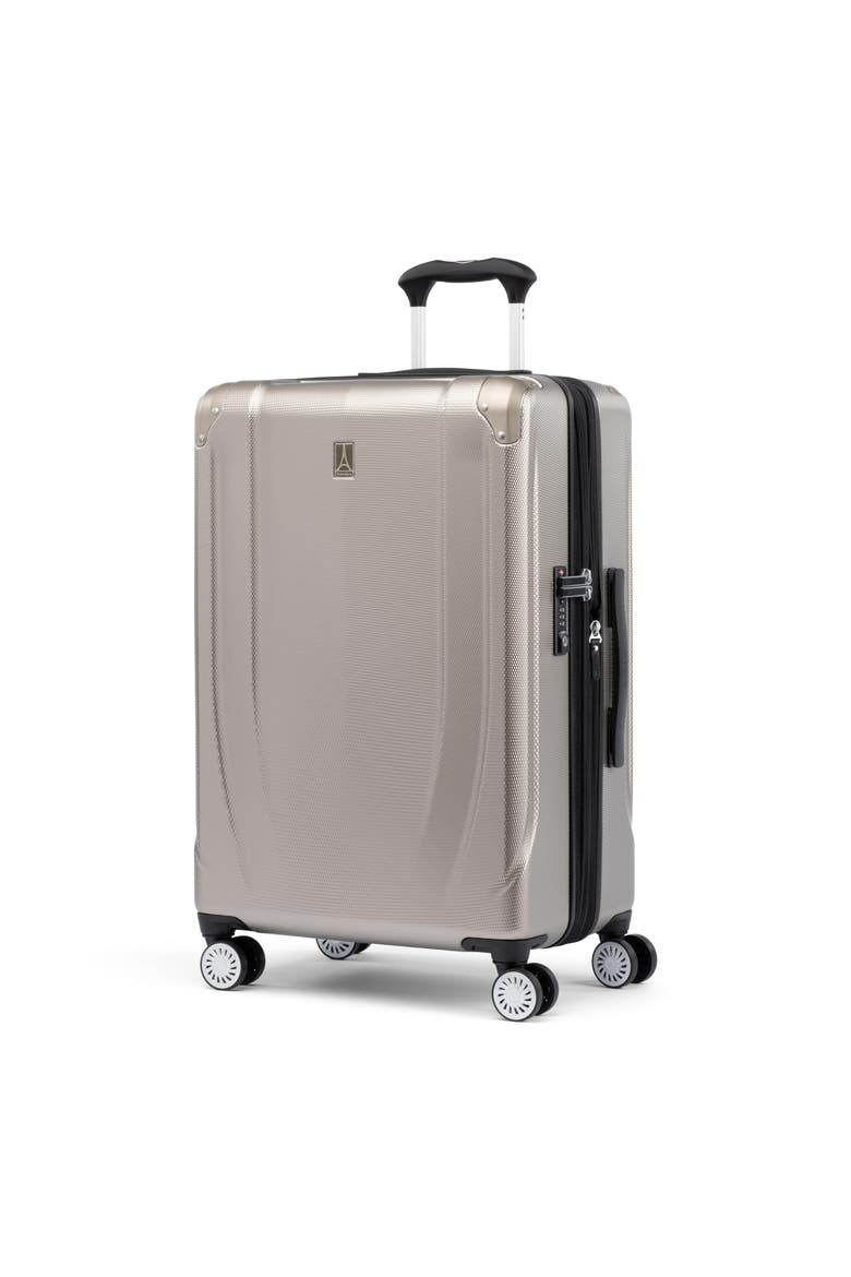 Pathways 3 Hardside Expandable 25" Medium Checked Spinner Luggage, Alternate, color, Champagne