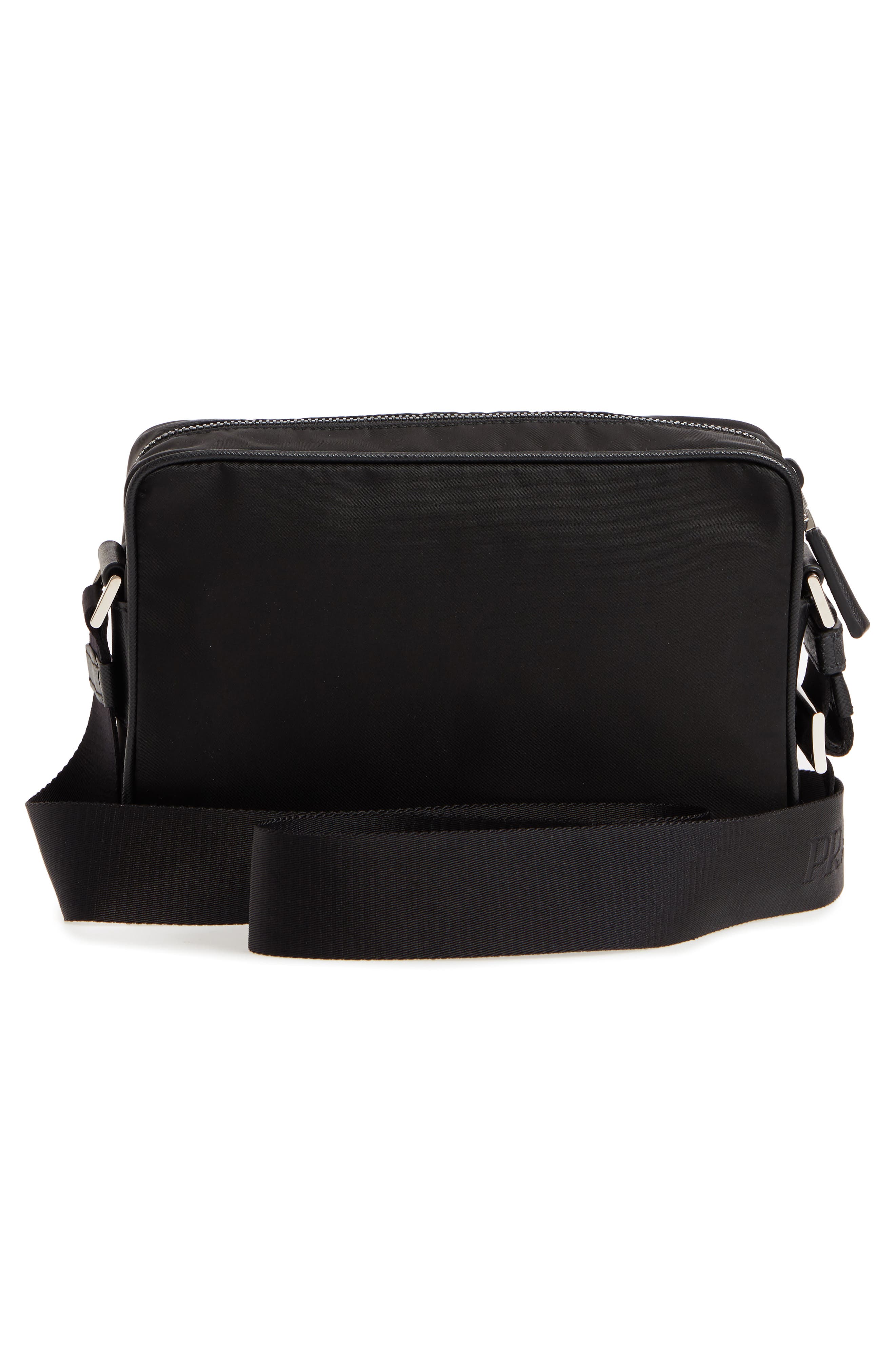 Prada Small Nylon Messenger Bag, Alternate, color, 