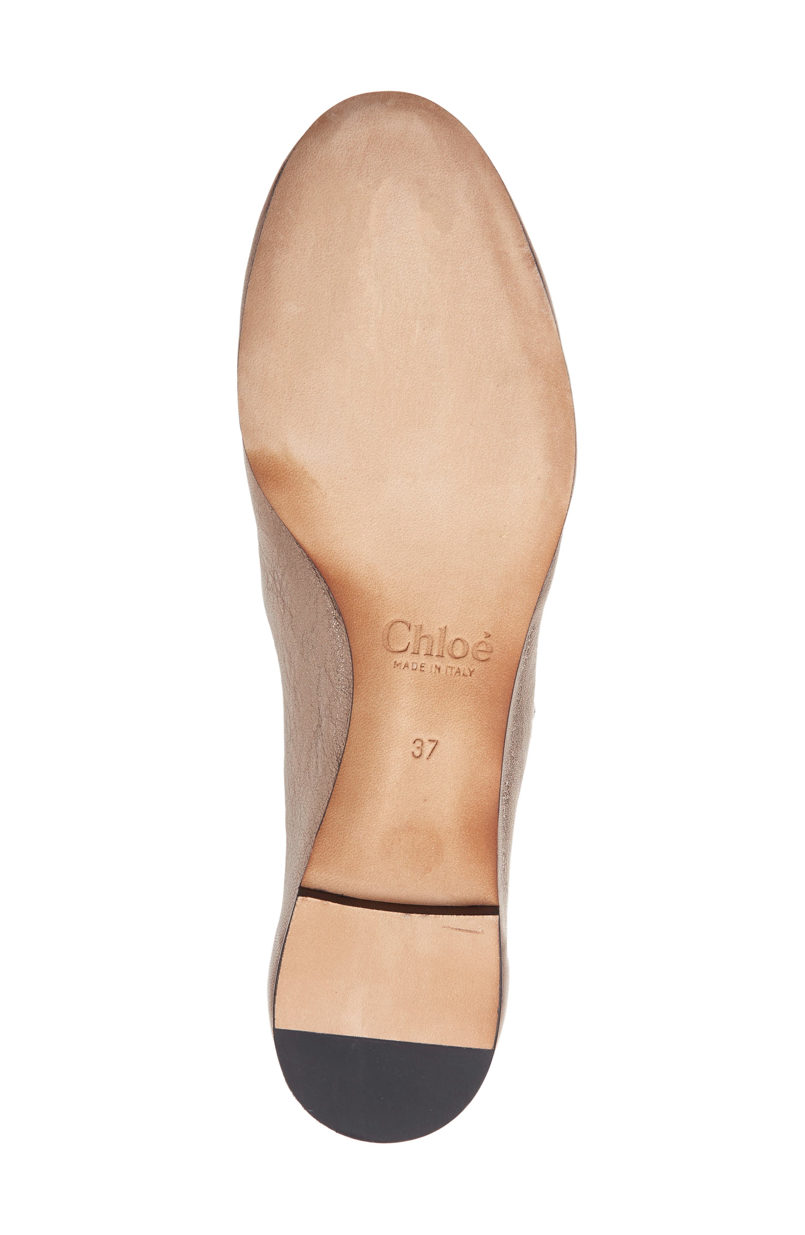 Lauren Scalloped Ballet Flat (Nordstrom Exclusive), Alternate, color, SILVER