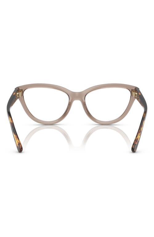 Vogue 52mm Cat Eye Optical Glasses In Transparent Grey