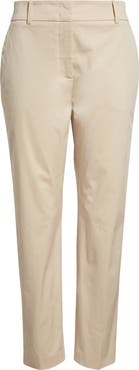 Eleventy Slim Fit Tapered Leg Cotton Blend Pants